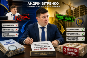 Від жорсткого критика до підписанта мільярдних траншів: як голова Бюджетної комісії Андрій Вітренко погодив виділення 3 млрд грн «Київміськбуду»